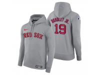Men Boston Red Sox Jackie Bradley Jr. Nike Gray Road Hoodie