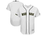 Men Boston Red Sox Majestic White 2017 Memorial Day Authentic Collection Flex Base Team Jersey