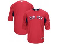 Men Boston Red Sox On-Field 3/4 Sleeve Batting Practice Jersey - Red & Navy
