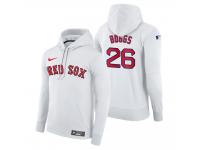 Men Boston Red Sox Wade Boggs Nike White Home Hoodie