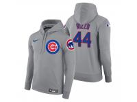 Men Chicago Cubs Anthony Rizzo Nike Gray Road Hoodie