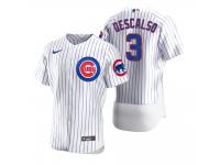 Men Chicago Cubs Daniel Descalso Nike White 2020 Jersey