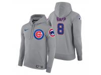 Men Chicago Cubs Ian Happ Nike Gray Road Hoodie