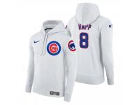 Men Chicago Cubs Ian Happ Nike White Home Hoodie