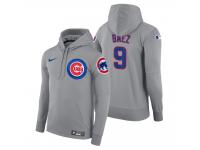 Men Chicago Cubs Javier Baez Nike Gray Road Hoodie