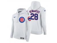 Men Chicago Cubs Kyle Hendricks Nike White Home Hoodie