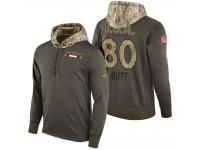 Men Denver Broncos #80 Jake Butt Olive 2017 Salute to Service Hoodie