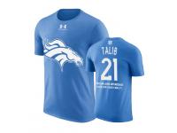 Men Denver Broncos Aqib Talib #21 Powder Blue Father Day Gift With Message T-Shirt