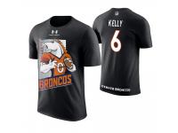 Men Denver Broncos Chad Kelly #6 Black Cartoon And Comic Artistic Painting T-Shirt
