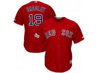 Men Jackie Bradley Jr. #19 Boston Red Sox 2017 Postseason Scarlet Cool Base Jersey