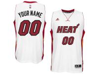 Men Miami Heat adidas Custom Swingman Home Jersey - White