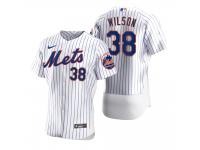 Men New York Mets Justin Wilson Nike White 2020 Jersey