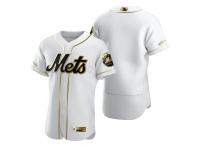 Men New York Mets Nike White Golden Edition Jersey