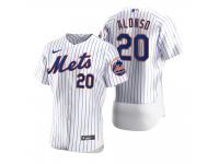 Men New York Mets Pete Alonso Nike White 2020 Jersey