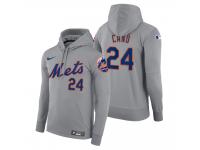 Men New York Mets Robinson Cano Nike Gray Road Hoodie