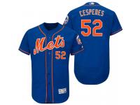 Men New York Mets Yoenis Cespedes #52 Royal-Orange 2017 Alternate Flex Base Jersey