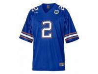 Men Nike Florida Gators #2 Jeff Demps Blue Authentic NCAA Jersey