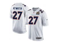 Men Nike NFL Denver Broncos #25 Steve Atwater Super Bowl 50 Game White Jersey