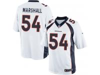 Men Nike NFL Denver Broncos #54 Brandon Marshall Road White Limited Jersey