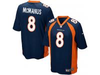 Men Nike NFL Denver Broncos #8 Brandon McManus Navy Blue Game Jersey