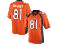 Men Nike NFL Denver Broncos #81 Owen Daniels Home Orange Limited Jersey
