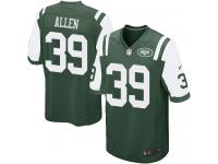 Men Nike NFL New York Jets #39 Antonio Allen Home Green Game Jersey