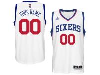 Men Philadelphia 76ers adidas Custom Swingman Home Jersey - White