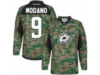 Men Reebok Dallas Stars #9 Mike Modano Camo Veterans Day Practice NHL Jersey