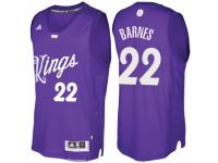 Men Sacramento Kings #22 Matt Barnes Purple 2016 Christmas Day NBA Swingman Jersey