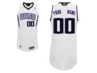 Men Sacramento Kings adidas Custom Authentic Home Jersey - White