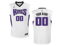 Men Sacramento Kings adidas Custom Replica Home Jersey - White