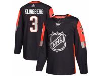 Men's Adidas Dallas Stars #3 John Klingberg Authentic Black 2018 All-Star Central Division NHL Jersey