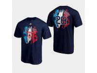 Men's Boston Red Sox 2019 Spring Training #28 Navy J.D. Martinez Majestic T-Shirt