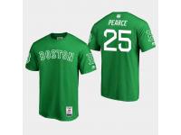 Men's Boston Red Sox 2019 St. Patrick's Day #25 Green Steve Pearce T-Shirt