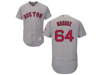 Men's Boston Red Sox #64 Austin Maddox Majestic Road Gray Flex Base Authentic Collection Jersey
