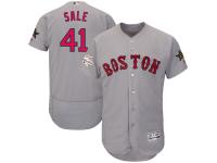Men's Boston Red Sox Chris Sale Majestic Gray 2017 MLB All-Star Game Authentic Flex Base Jersey