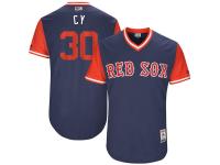 Men's Boston Red Sox Chris Young CY Majestic Navy 2017 Players Weekend Jersey