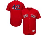 Men's Boston Red Sox Jackie Robinson Majestic Red Authentic Collection Flexbase Jersey