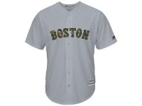 Men's Boston Red Sox Majestic Gray 2016 Fashion Memorial Day Cool Base Jersey