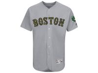 Men's Boston Red Sox Majestic Gray Fashion 2016 Memorial Day Flex Base Team Jersey