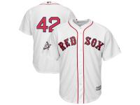 Men's Boston Red Sox Majestic White 2018 Jackie Robinson Day Official Cool Base Jersey