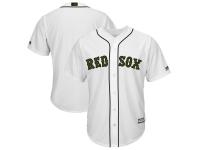 Men's Boston Red Sox Majestic White 2018 Memorial Day Cool Base Team Jersey