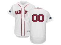 Men's Boston Red Sox Majestic White 2018 Postseason Home Authentic Flex Base Custom Jersey