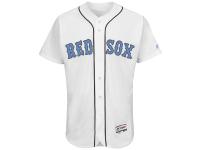 Men's Boston Red Sox Majestic White Fashion 2016 Father's Day Flex Base Team Jersey