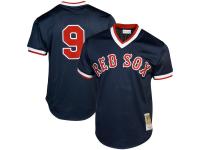 Men's Boston Red Sox Ted Williams Mitchell & Ness Navy Cooperstown Collection Big & Tall Mesh Batting Practice Jersey
