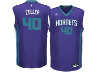 Men's Charlotte Hornets Cody Zeller adidas Purple Road Replica Jersey