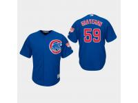 Men's Chicago Cubs 2019 Spring Training #59 Royal Kendall Graveman Cool Base Jersey