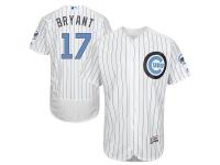 Men's Chicago Cubs Kris Bryant Majestic White Fashion 2016 Father's Day Flex Base Jersey