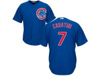 Men's Chicago Cubs Majestic Royal Cool Base #7 Victor Caratini Jersey