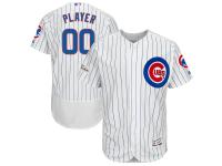 Men's Chicago Cubs Majestic White 2017 Postseason Flex Base Custom Jersey
